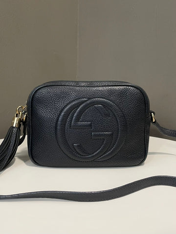 Gucci Soho Disco Bag Black Grainy Leather