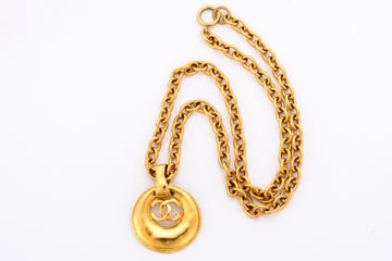 Chanel   Large CC Oval Pendant 93P Necklace, no Dust Cover & Box