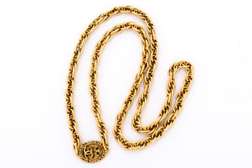 Chanel   CC Oval Charm Necklace, with Box