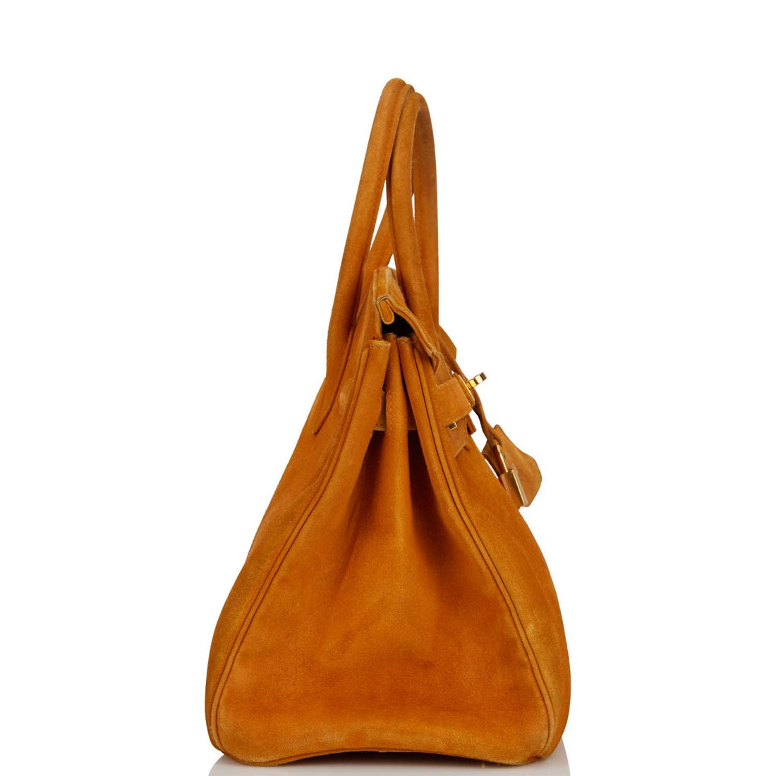 Top Quality   Hermes Birkin 30 Orange H Doblis Gold Hardware