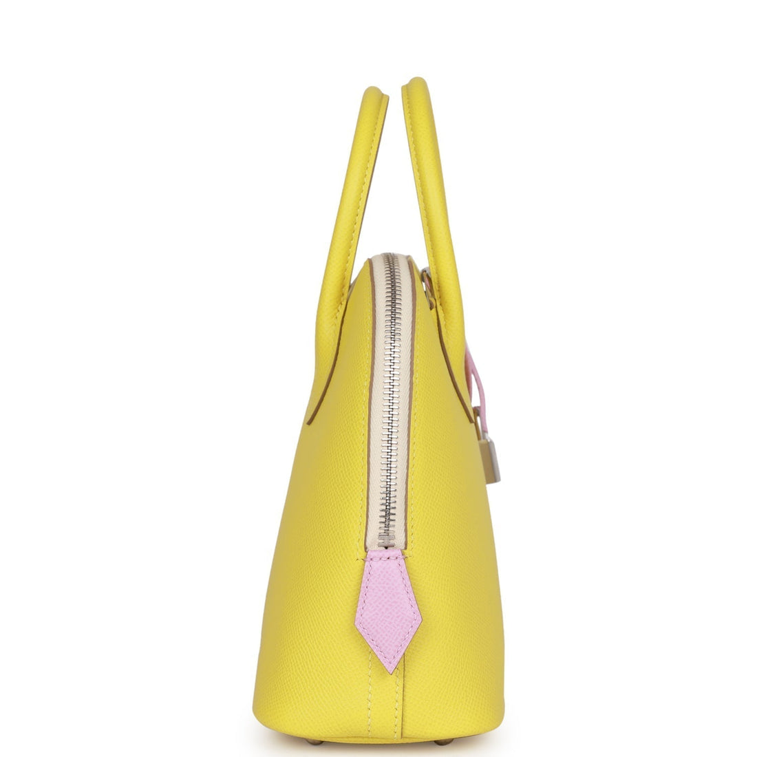 Hermes 1923 Bolide 25 Tricolor Lime, Mauve Sylvestre, and Nata Epsom Palladium Hardware