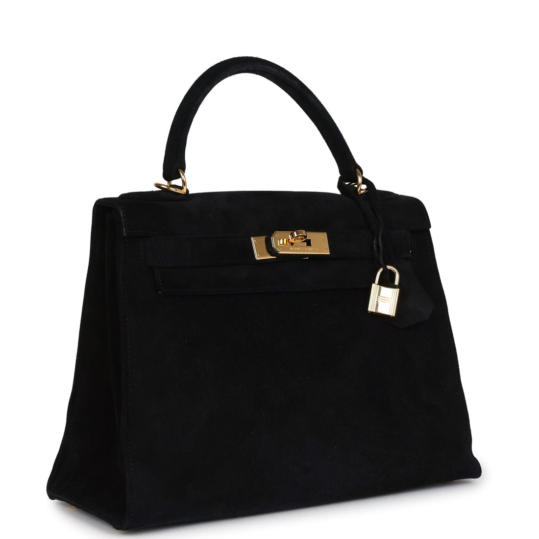 New Hermes Kelly Sellier 28 Black Doblis Gold Hardware