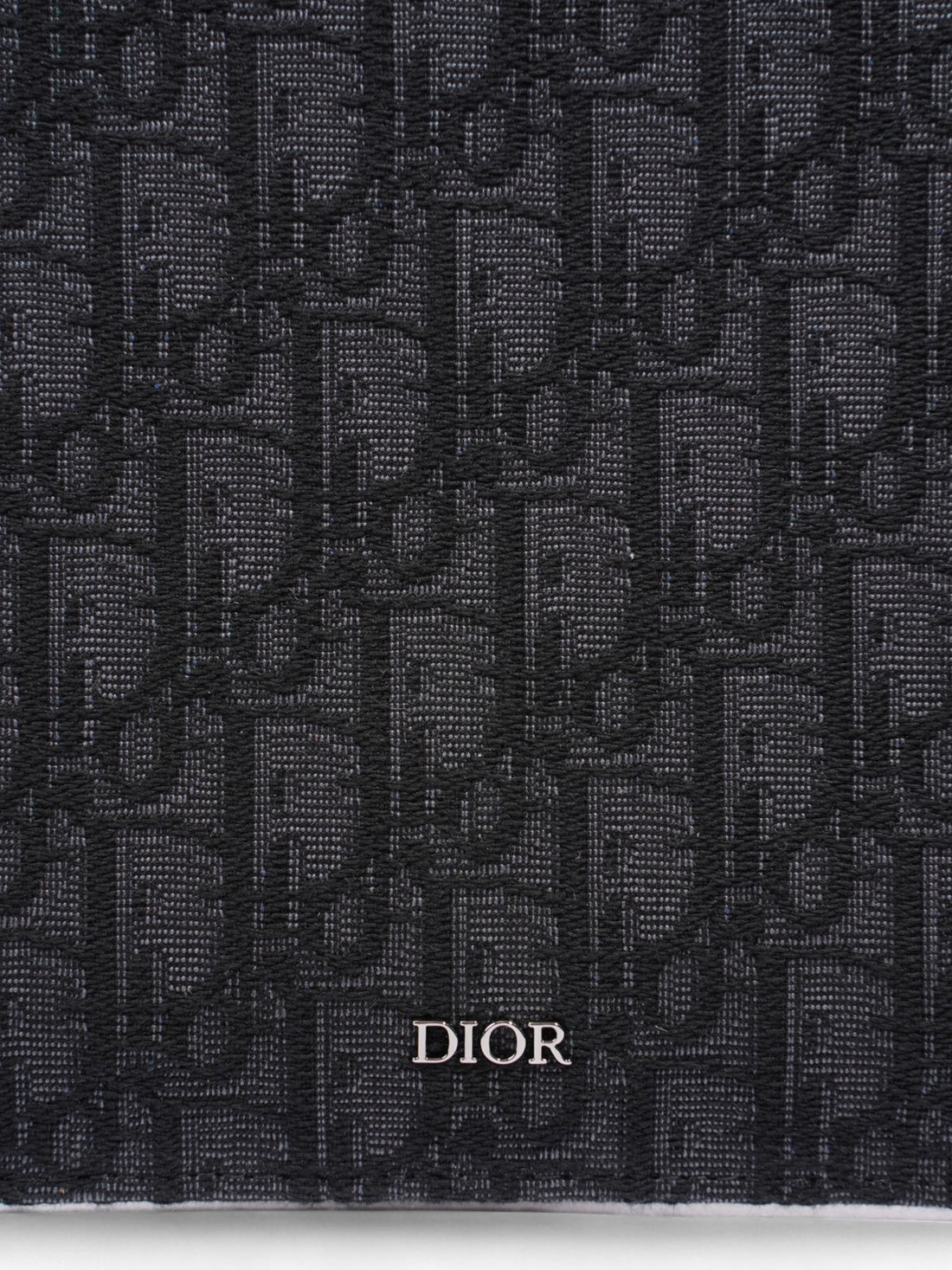 Christian Dior A4 Pouch Black Oblique Canvas