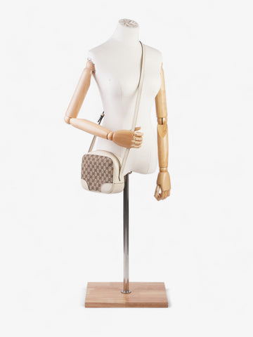 Gucci Bree Beige And Ebony GG Supreme Canvas