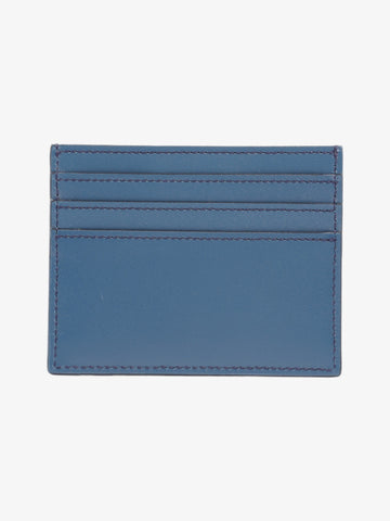 Fendi FF Business  Holder Blue Leather