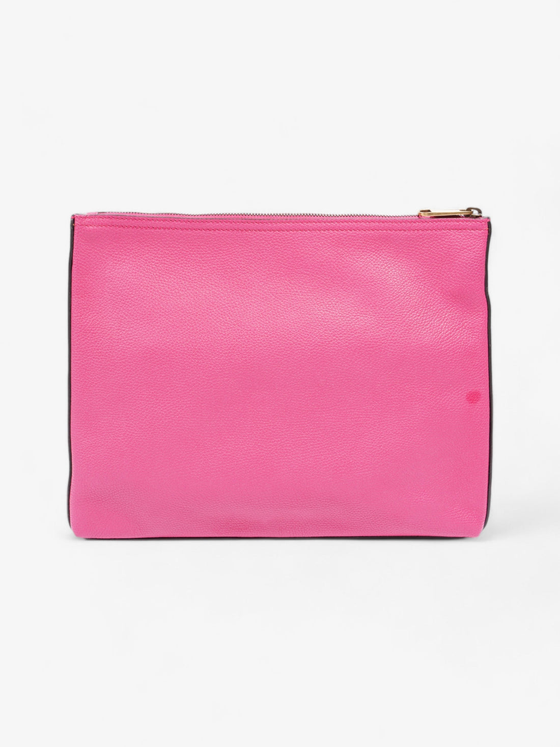 Gucci   Logo Clutch Neon Pink / Green / Red Grained Leather