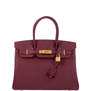 Hermès Birkin 30 Rouge H Epsom Gold Hardware
