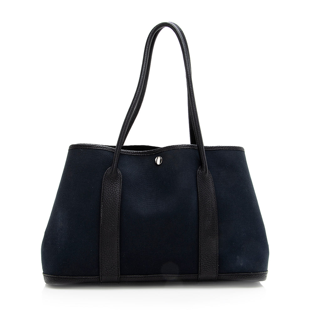 Hermes Canvas Leather Garden Party 36 Tote - FINAL SALE (SHF-18770)