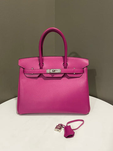 Hermes Birkin 30  Rose Pourpre Epsom