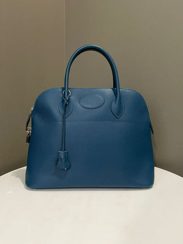 Hermes Bolide 37 Bleu Epsom
