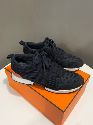 Hermes Bouncing Sneakers Black Size 39