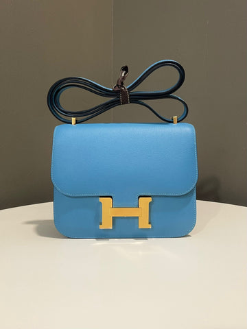 Hermes Constance Bleu Du Nord Evercolor
