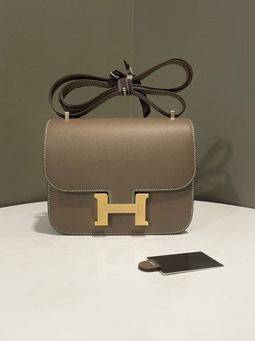 Hermes Constance Mirror 18 Etoupe Epsom