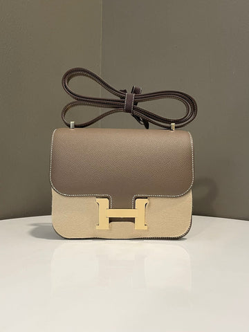 Hermes Constance Mirror 18 Etoupe Epsom