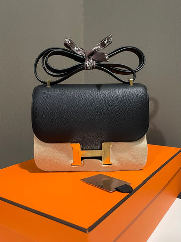 Hermes Constance Mirror 18 Black Epsom