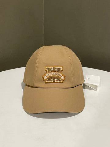 Hermès Davis H Sellier Cap Camel Cotton