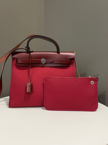 Hermes Herbag Zip 31 Rubis / Rouge H