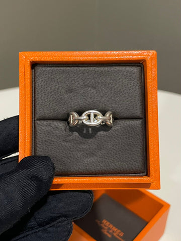 Hermes Hermes Chaine D Ancre Ring 925 Sterling Silver