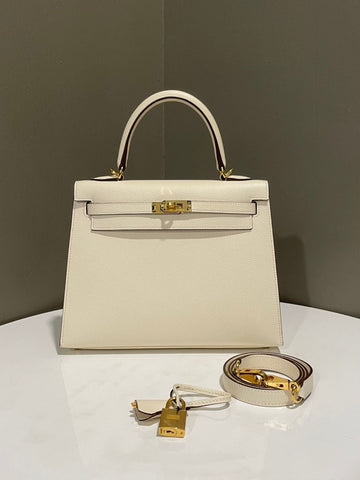 Hermes Kelly 25 Sellier Nata Epsom