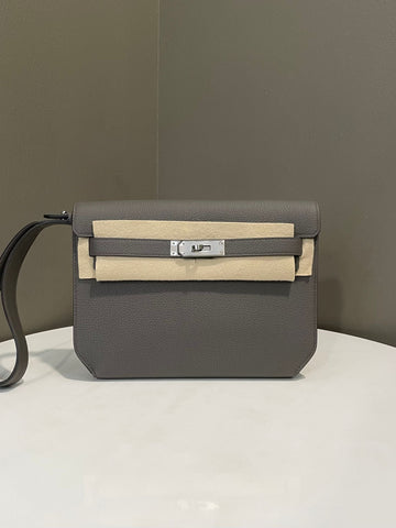 Hermes Kelly Depeches 25 Etain Togo