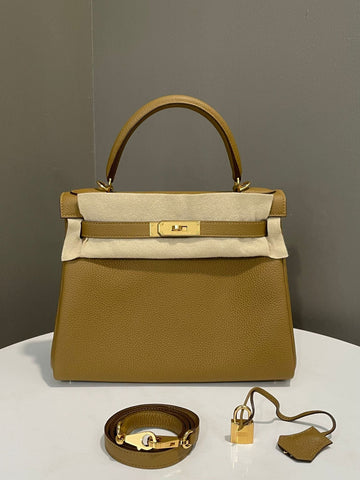 Hermes Kelly Retourne 28 Bronze Doren Togo