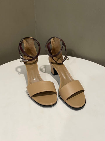 Hermes Manege Sandals Beige Size 38