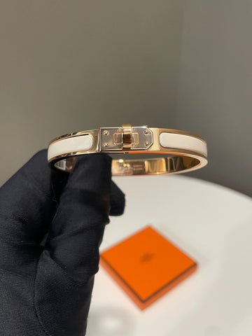 Hermes Mini Clic Kelly Bracelet Crème