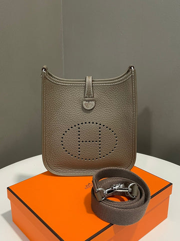 Hermes Mini Evelyn Etoupe Clemence