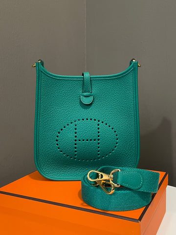 Hermes Mini Evelyn Vert Jade Maurice