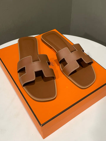 Hermes Oran Sandal Gold Size 38.5