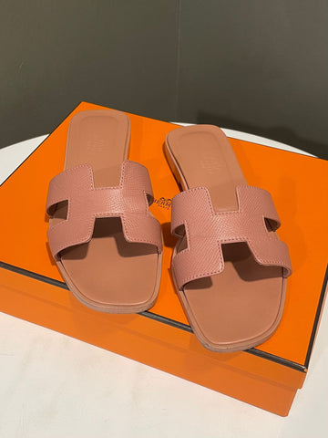 Hermes Oran Sandal Rose Pink Epsom Size 37