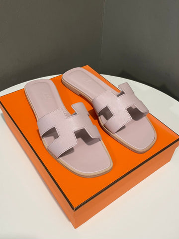 Hermes Oran Sandal Rose Porcelaine Size 39.5