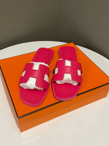 Hermes Oran Sandal  Rose Vincunza 36