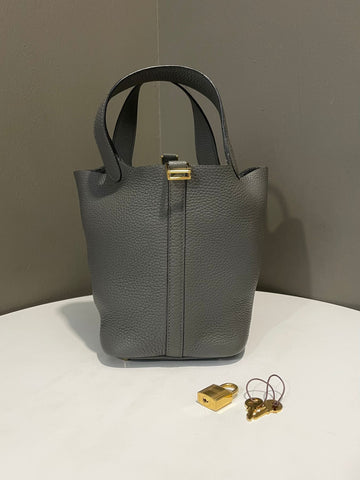 Hermes Picotin Lock 18 Gris Meyer Clemence