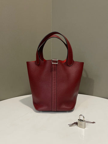 Hermes Picotin Lock 18 Rouge H Clemence