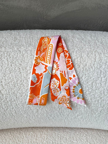 Hermes Suite Et Poursuite Twilly  Orange/ Gris