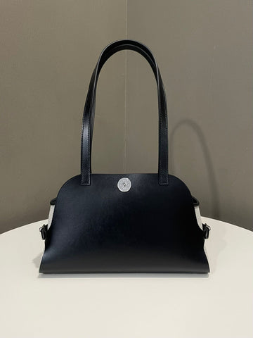 Hermes Tablier Sellier Bag Black Noir / Écru