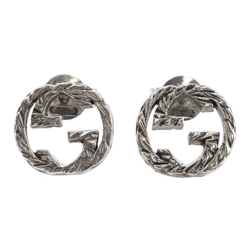 Gucci Interlocking G Metal Earrings Silver