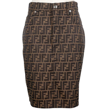 Fendi Zucca Polyester Cotton Skirt