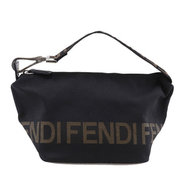 Fendi Logo Nylon Canvas Handbag