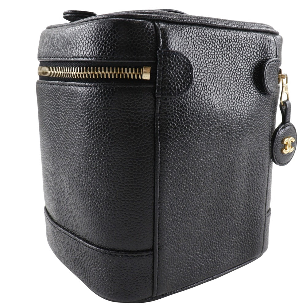 CHANEL Pouch A01998 Caviar skin black COCO Mark Vanity