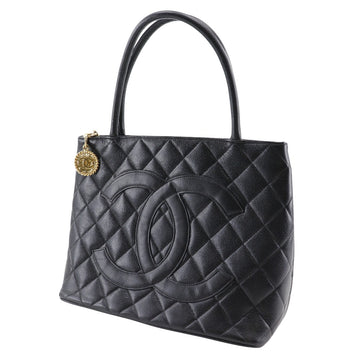 CHANEL Tote Bag A01804 Caviar skin black   Tote
