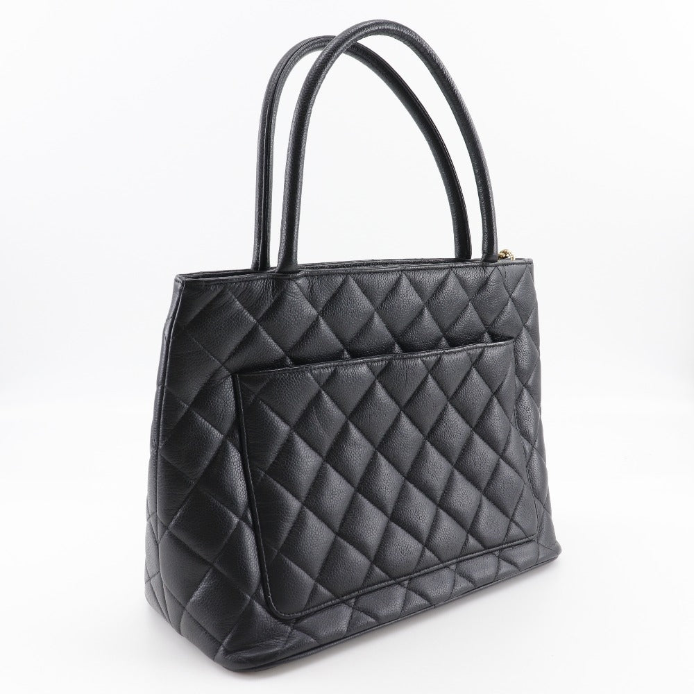 CHANEL Tote Bag A01804 Caviar skin black   Tote