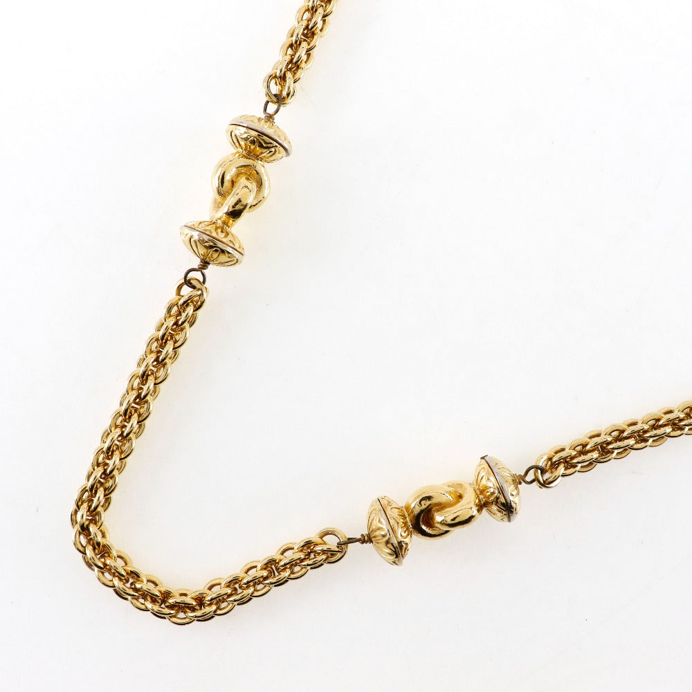CHANEL Necklace Plated Gold gold   long