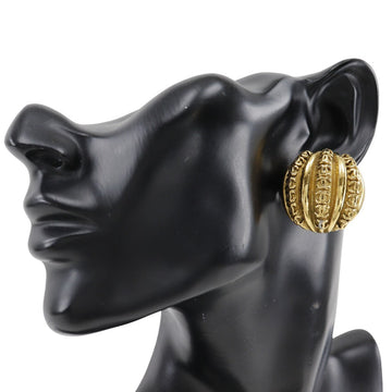 CHANEL Earring Plated Gold gold   COCO Mark