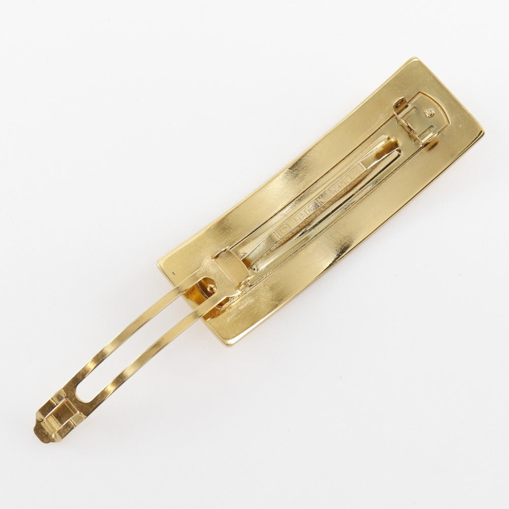 CHANEL Valletta Plated Gold gold logo