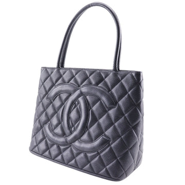 CHANEL Tote Bag Caviar skin black   Tote