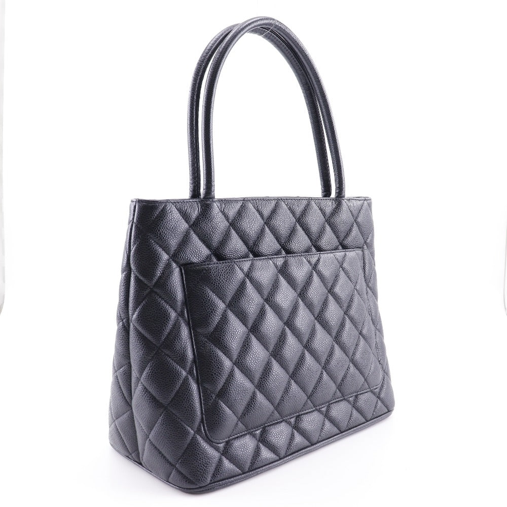 CHANEL Tote Bag Caviar skin black   Tote