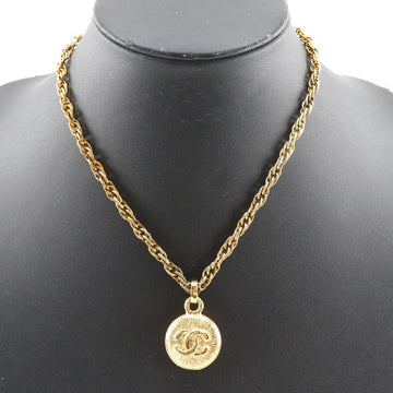 CHANEL Necklace Plated Gold gold   COCO Mark