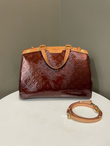 Louis Vuitton Brea MM Amarante Monogram Vernis